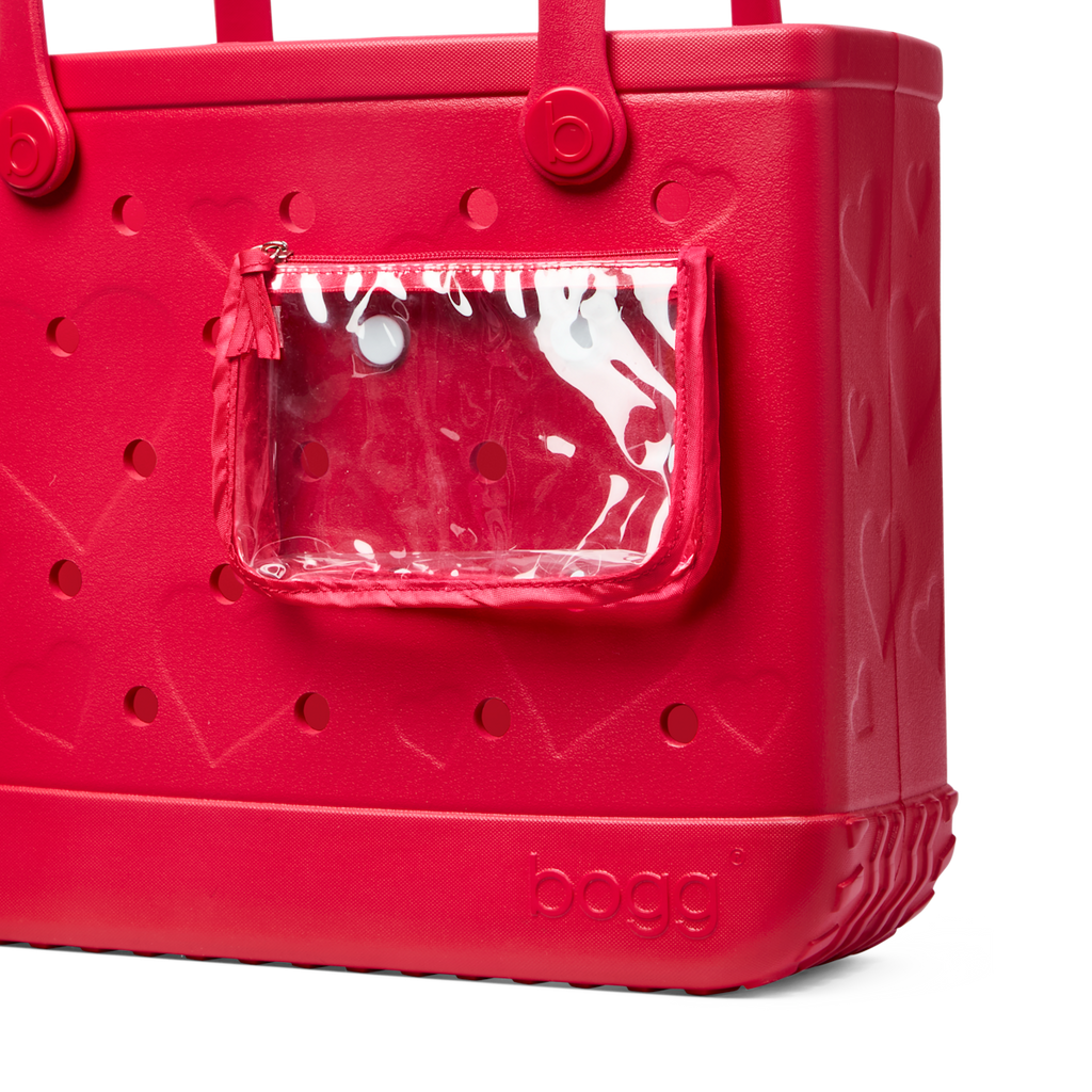 Baby Bag - Conversation Hearts Bright Red
