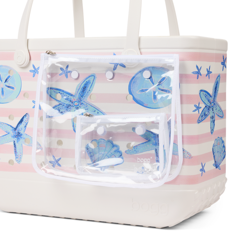 Original Bag - Pink Stripes & Blue Shells